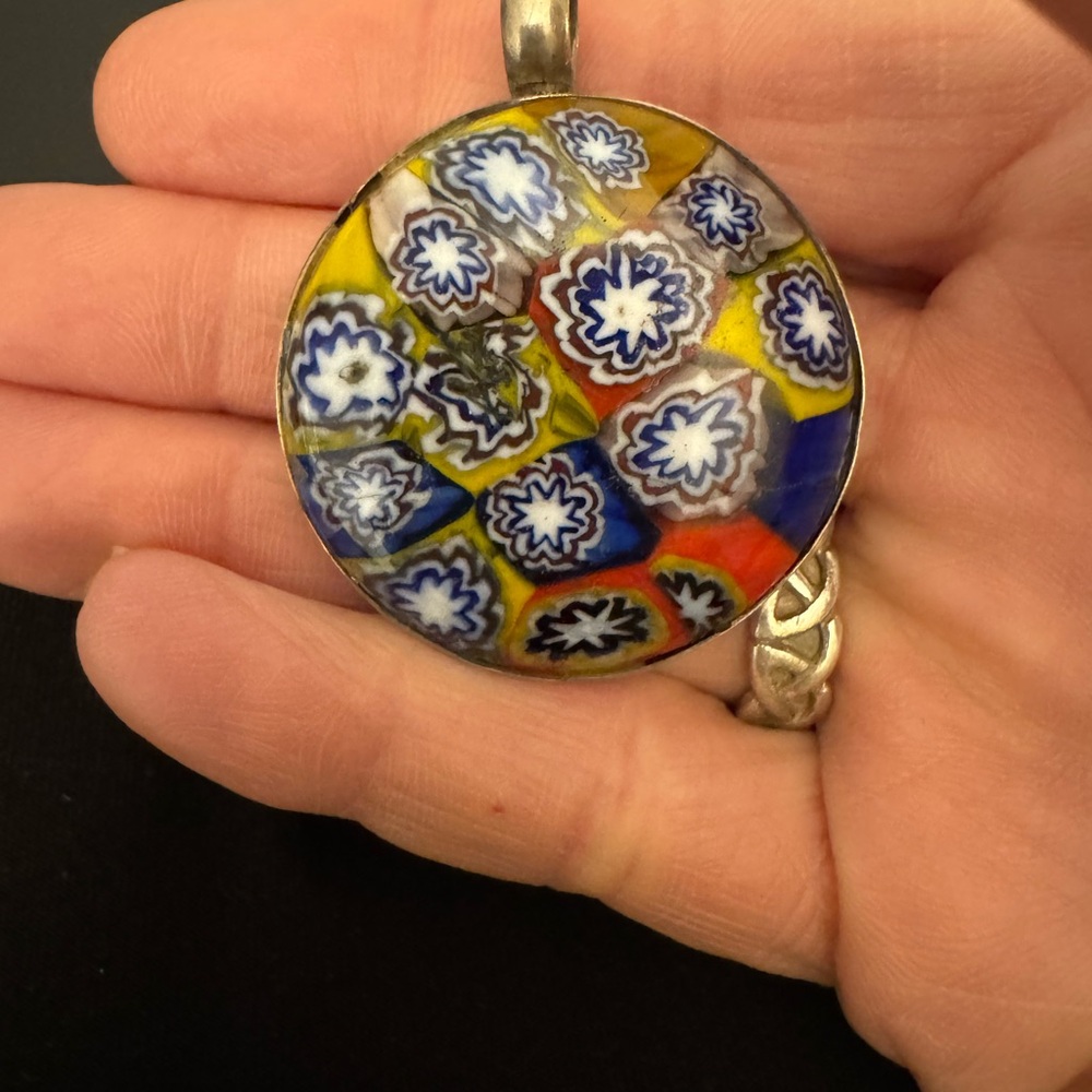 Murano Millefiori Glass Pendant - Picture 4 of 4